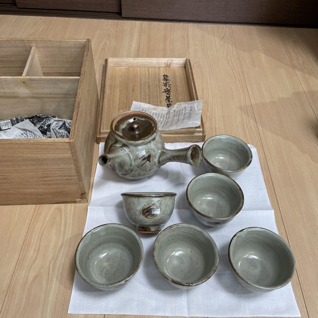 Amazon.co.jp: 島岡達三(作) 地釉象嵌番茶器(茶碗6急須)共箱 : おもちゃ