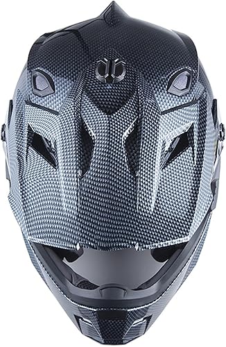 Miniatura 3 de 1Storm - Casco de motocross para adultos, casco para BMX, MX, cuatrimoto, motocross, casco de cara completa para carreras, estilo HF801, fibra de