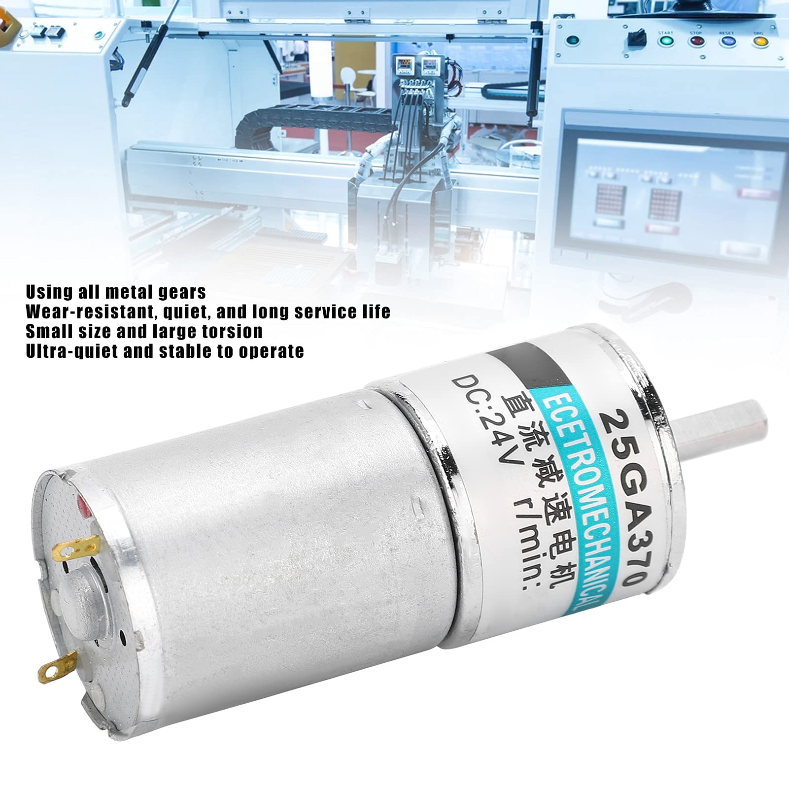 24V DC Getriebemotor XD-25GA370 – 30 U/min, 9,36 Kgf·cm, CW/CCW, Metallgetriebe