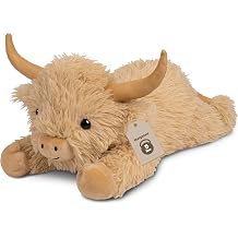 Wepop 5lbs Highland Cow Weighted Stuffed Animals 22in Khaki Highland Cow