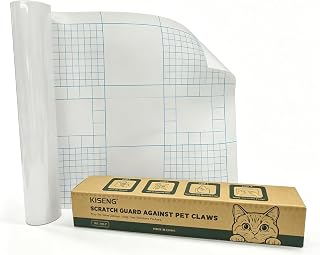 Anti Cat Scratch Furniture Protector, 160" x 12.4" Clear Vinyl | Couch Protector from Cat Claws, Single-Sided Sticky Flexible Couch Protector for Cats,Cat Scratch Deterrent Tape