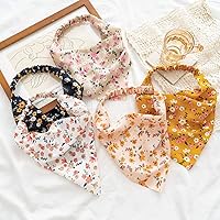 Vista 2 de Pañuelo para el cabello para mujer, pañuelo elástico para el cabello, bufanda de cabeza grande, estilo bohemio, teñido anudado, bufandas para niñas