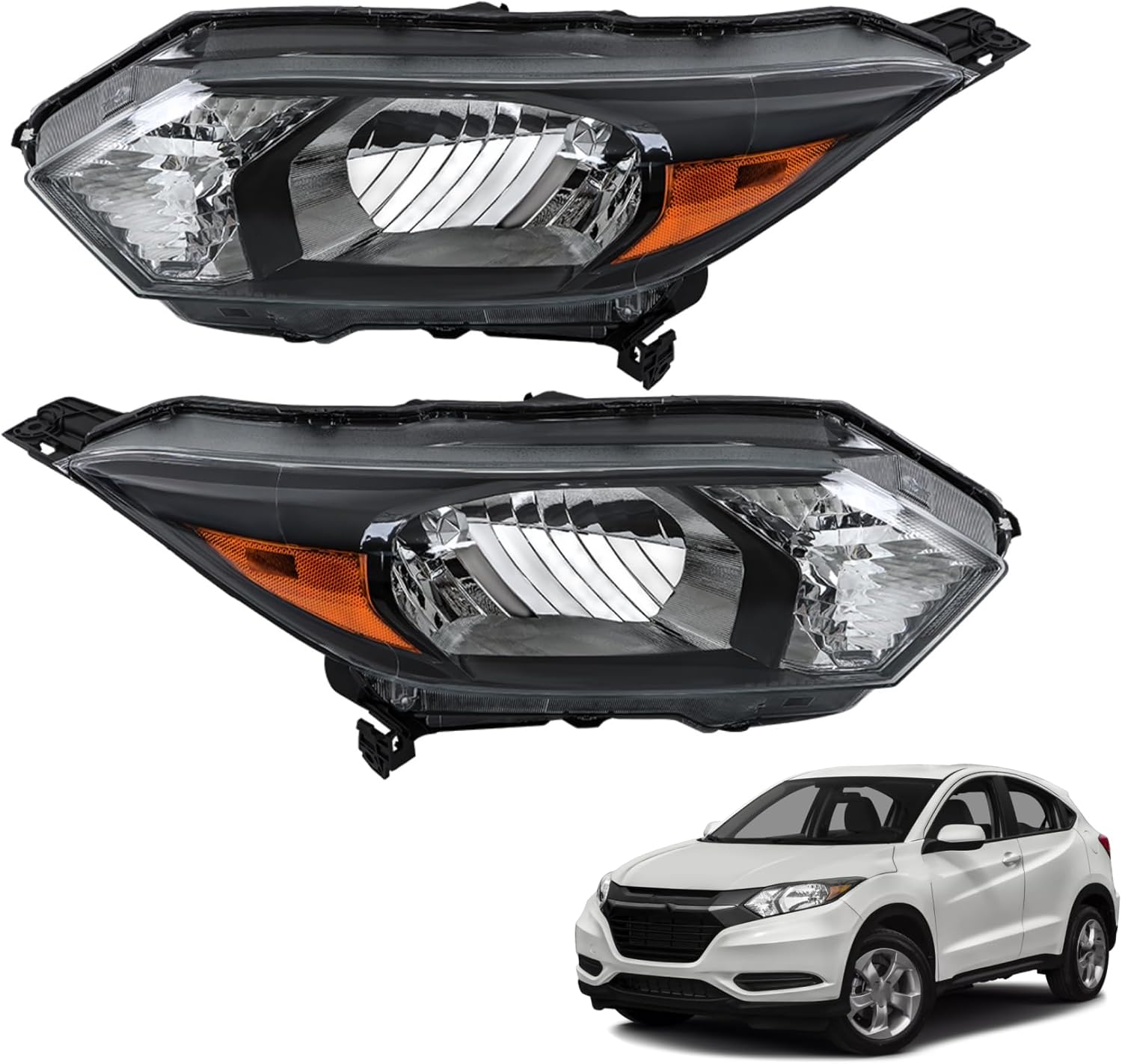 1 Pair Headlight Assembly Left and Right Side Replacement for 2016-2018 HRV