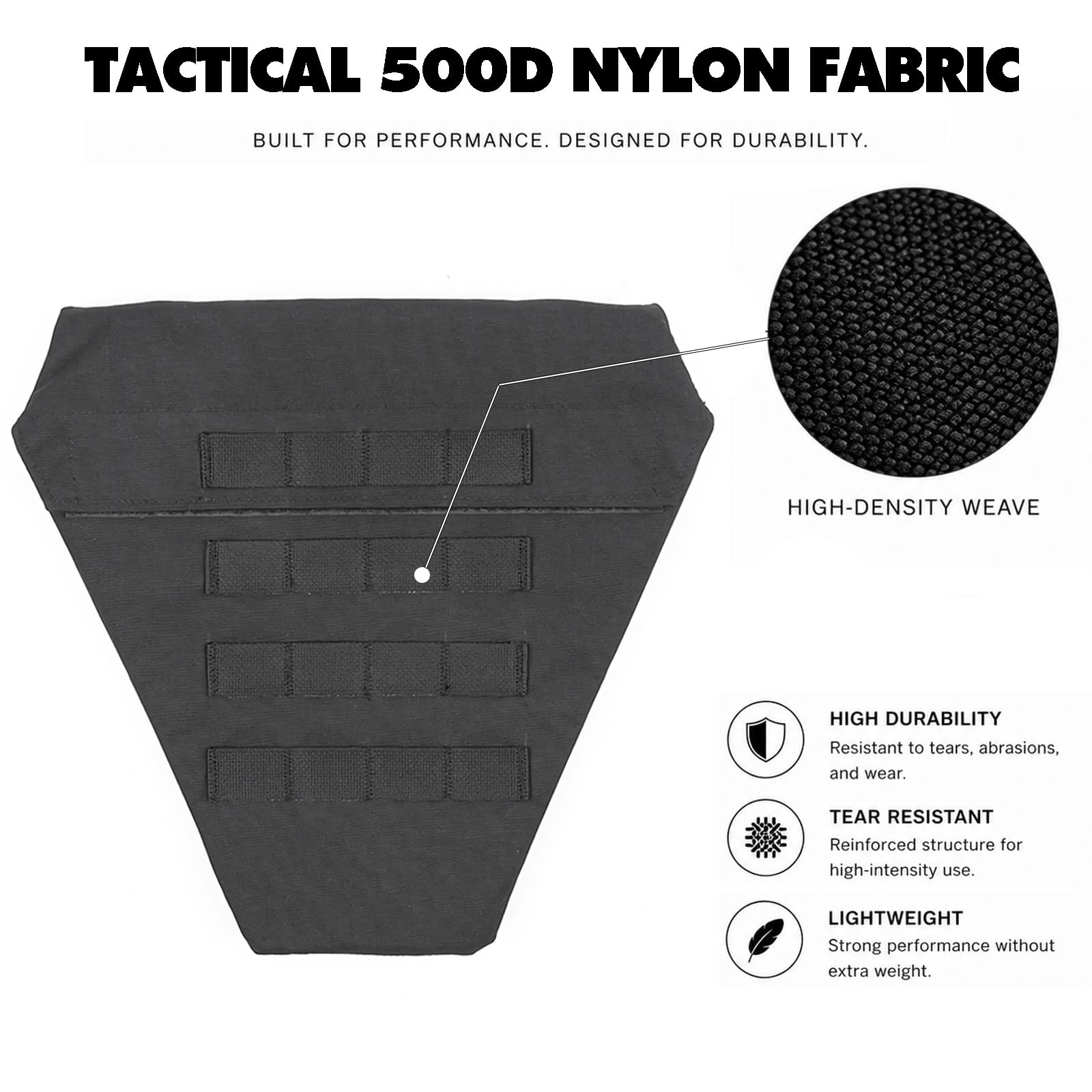 Protezione Tattica per L'inguine, Pannello Protettivo per Il Cavallo | Nylon 500D, Resistenza all'abrasione e agli strappi, Leggero, Compatibile con MOLLE, Regolabile, Modulare