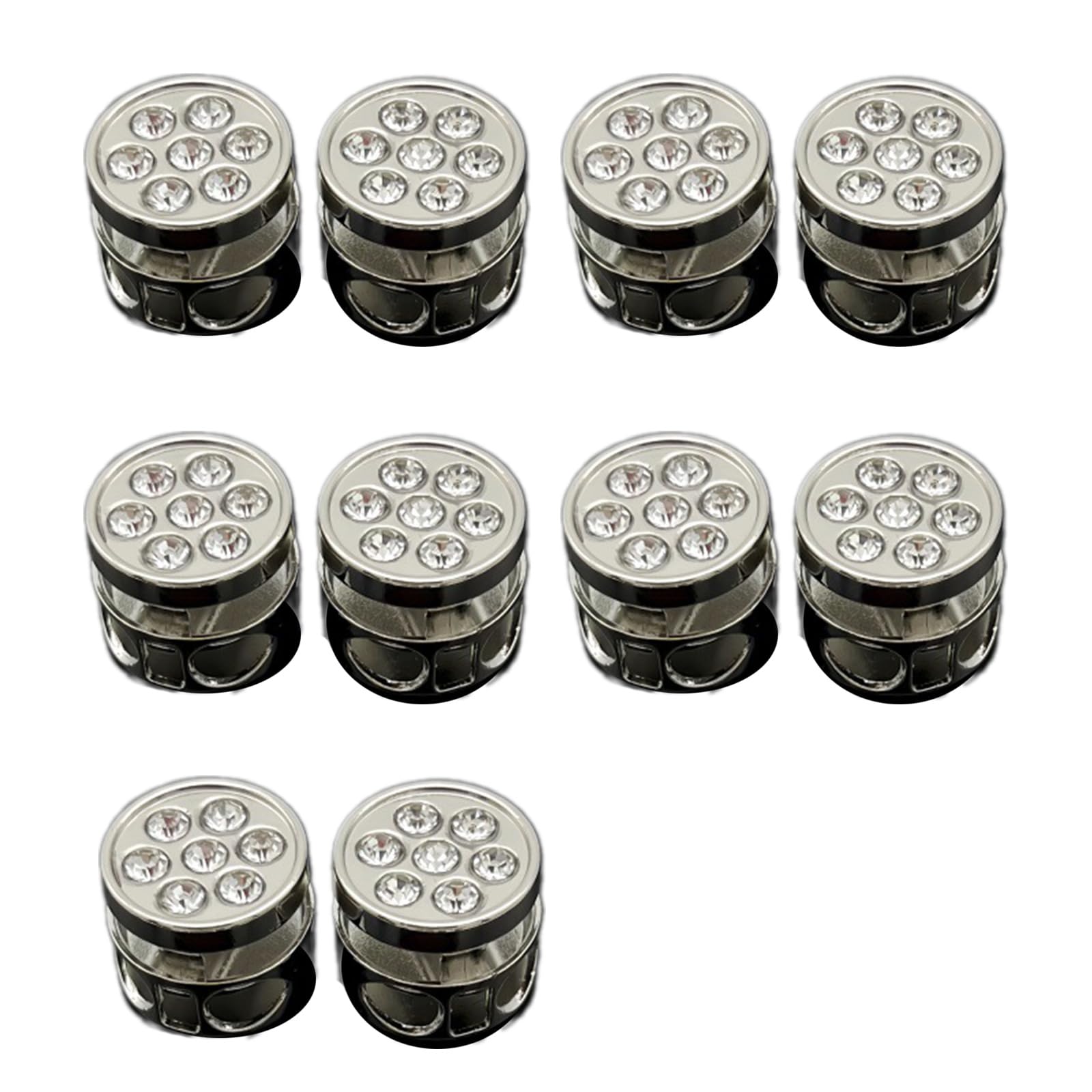 EXQIOUR 10Pieces Metal Cord Locks for Outdoor Clothing Accessories Rustproof Adjustable Cord Stopper for Sweatpants and Hats
