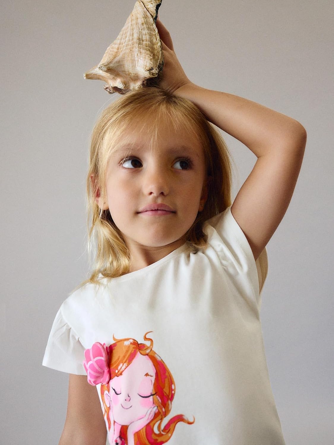 Mayoral S/s t-Shirt for Girls poppywhite