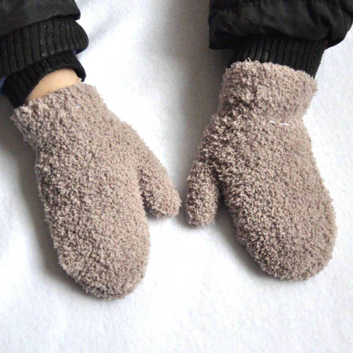 Yarn Winter Mittens Hand Protection Gloves 6 Pairs Full Coverage