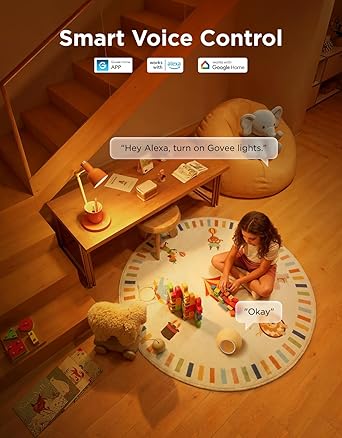 Govee Smart Light Bulbs, Color Changing Light Bulb, Work with Alexa and Google Assistant, 16 Million Colors RGBWW, WiFi & Bluetooth LED Light Bulbs, Music Sync, A19, 800 Lumens, 4 Pack