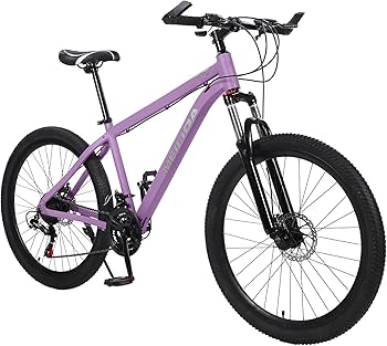 26インチ★くすみパープル自転車 Amazon | Meticpr 26インチ メンズ レディース マウンテンバイク 21速