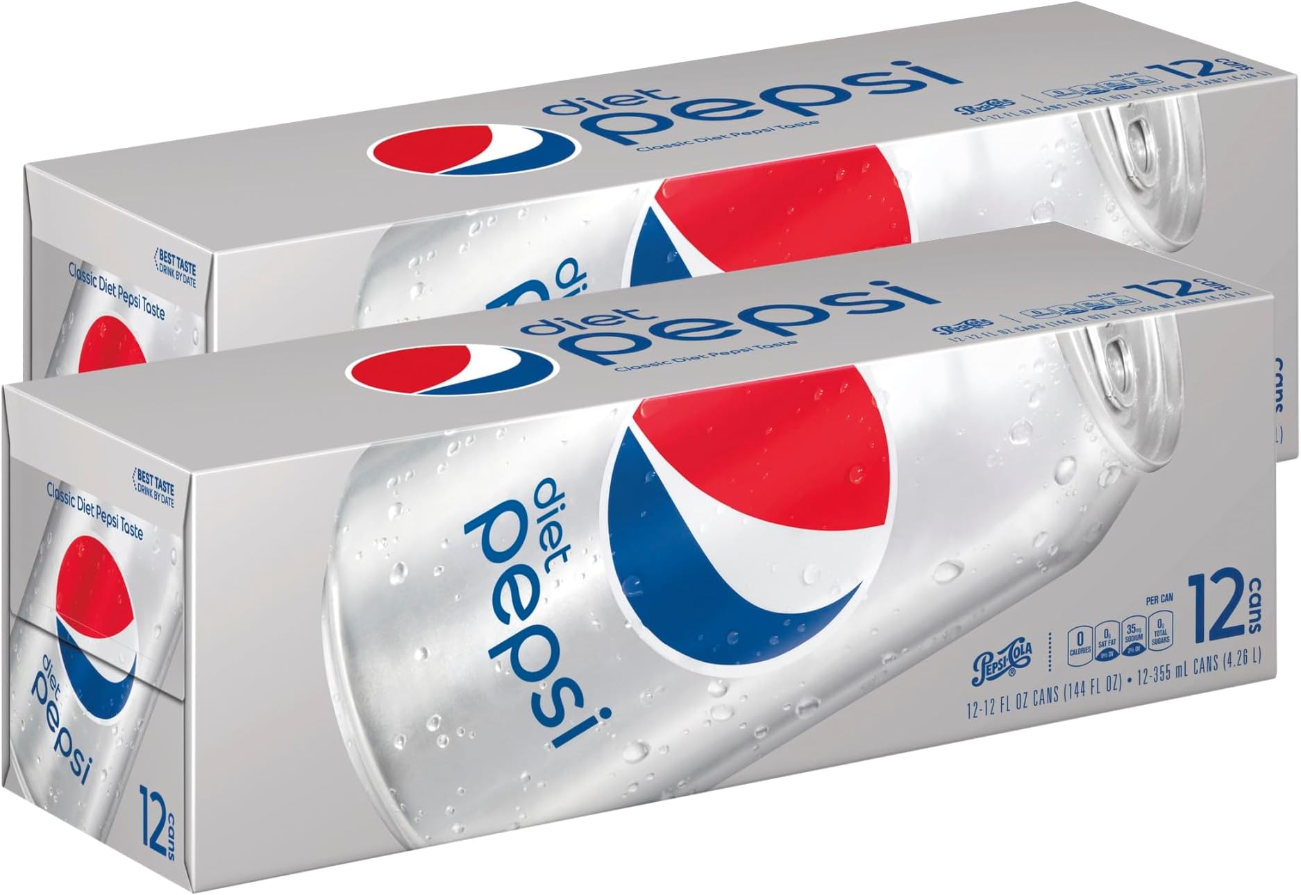 Diet Pepsi Cans - 12 Count, 12 Fl Oz Each