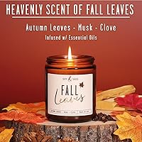 Vista 31 de Mulled Cider Candle, Fall Candles I Apple Cider Candle w/Cinnamon & Nutmeg - Infused w/Essential Oils I Mulled Cider Fall Scented Candles (Soy) for