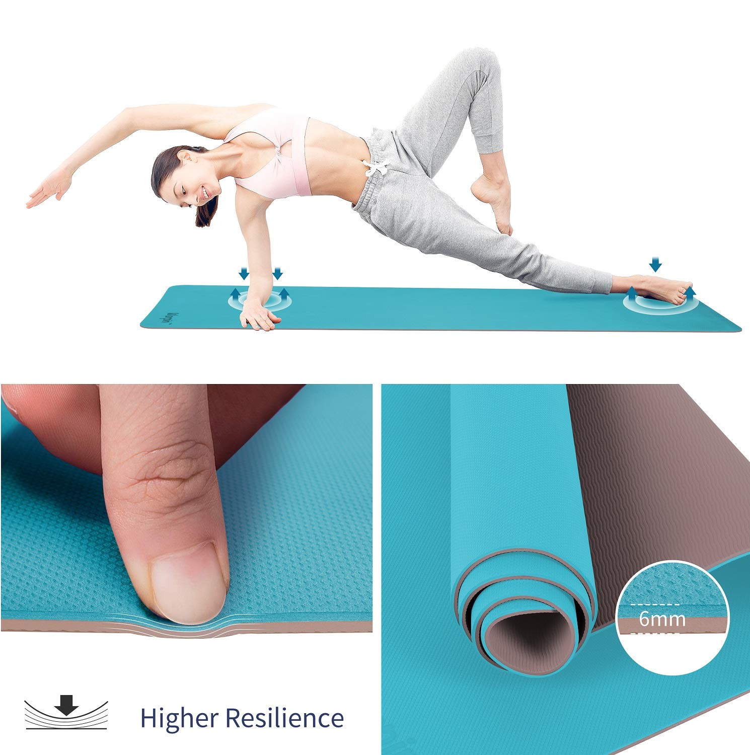 Decathlon Pilates Mat 15 Mm Colchoneta Yoga Tapis De Sol Pilates