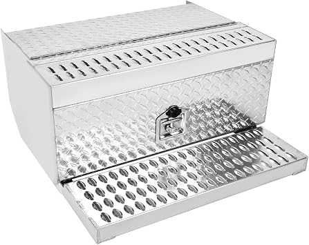 31"x30"x15" Aluminum Cab Entry Box, Anti-skid Step Battery Box for Truck Compatible with Peterbilt 378 379 389 385 377