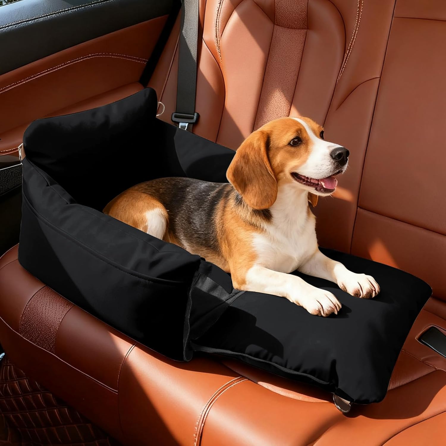 Secure & Comfy: The Ultimate Dog Car Seat for Small Pups!
