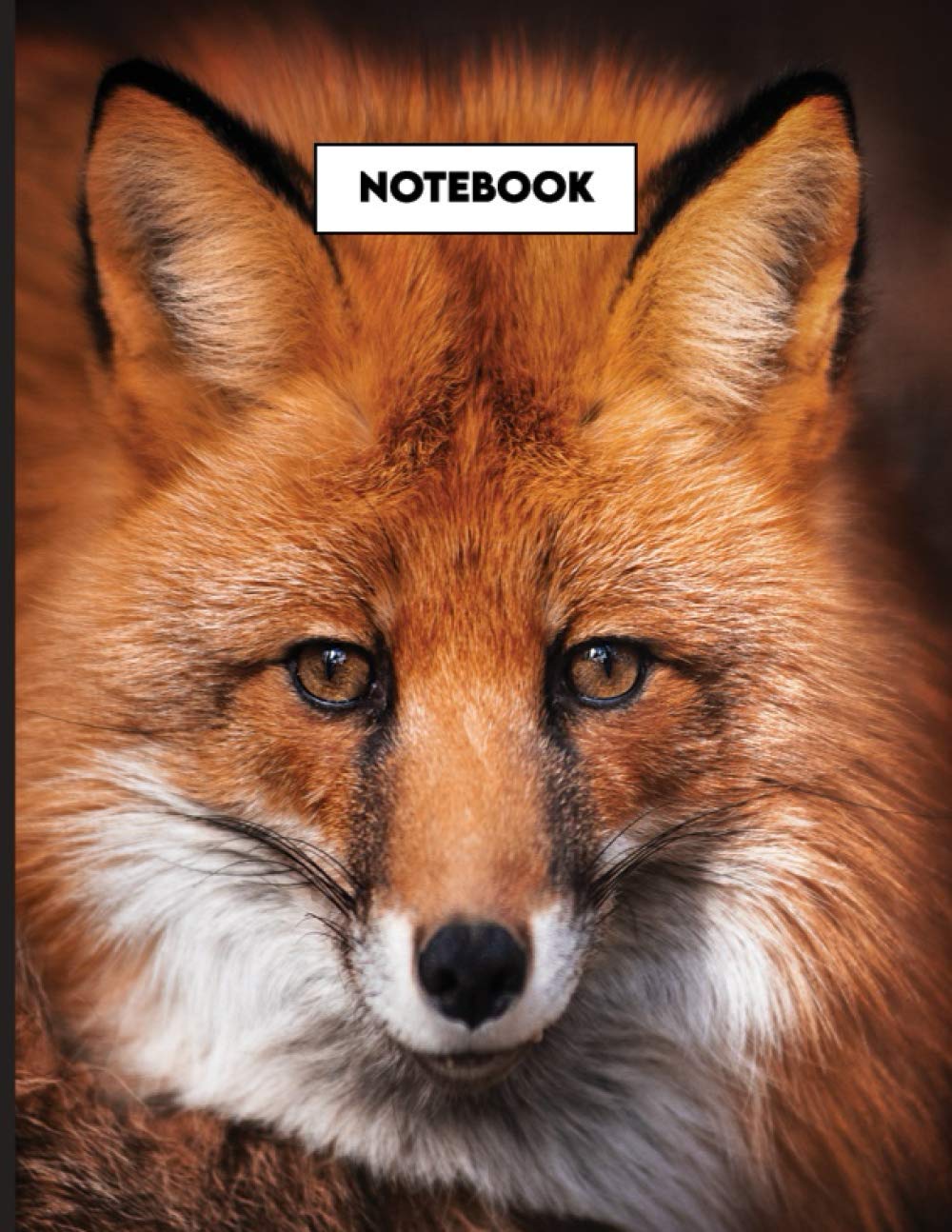 Fox Notebook: 8.5 x 11 Ruled Journal To Write In , 120 Pages