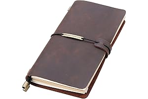 Timeless Travel Companion: Refillable Leather Journal Notebook, the Perfect Canvas for Your Literary Adventures