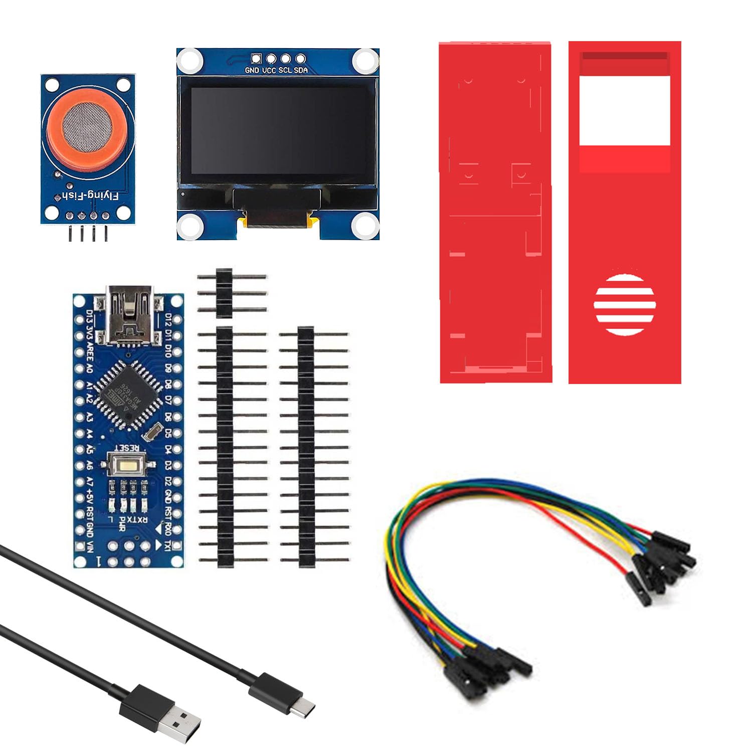 Electrobot MQ3 Alcohol Sensor DIY Kit with Nano Microcontroller, 0.96" OLED Display, 3D Printed Case (B0D3WPVCB2) Amazon Price History, Amazon Price Tracker