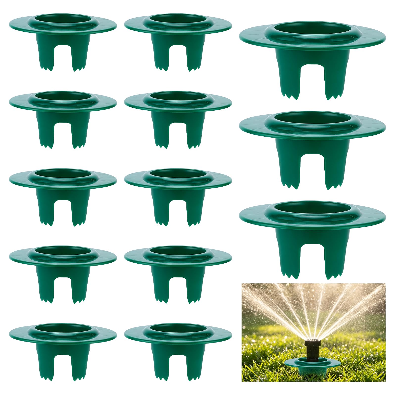 Peacoblue 14 Stück Rasensprenger-Schutzringe, Sprinkler-Schutz