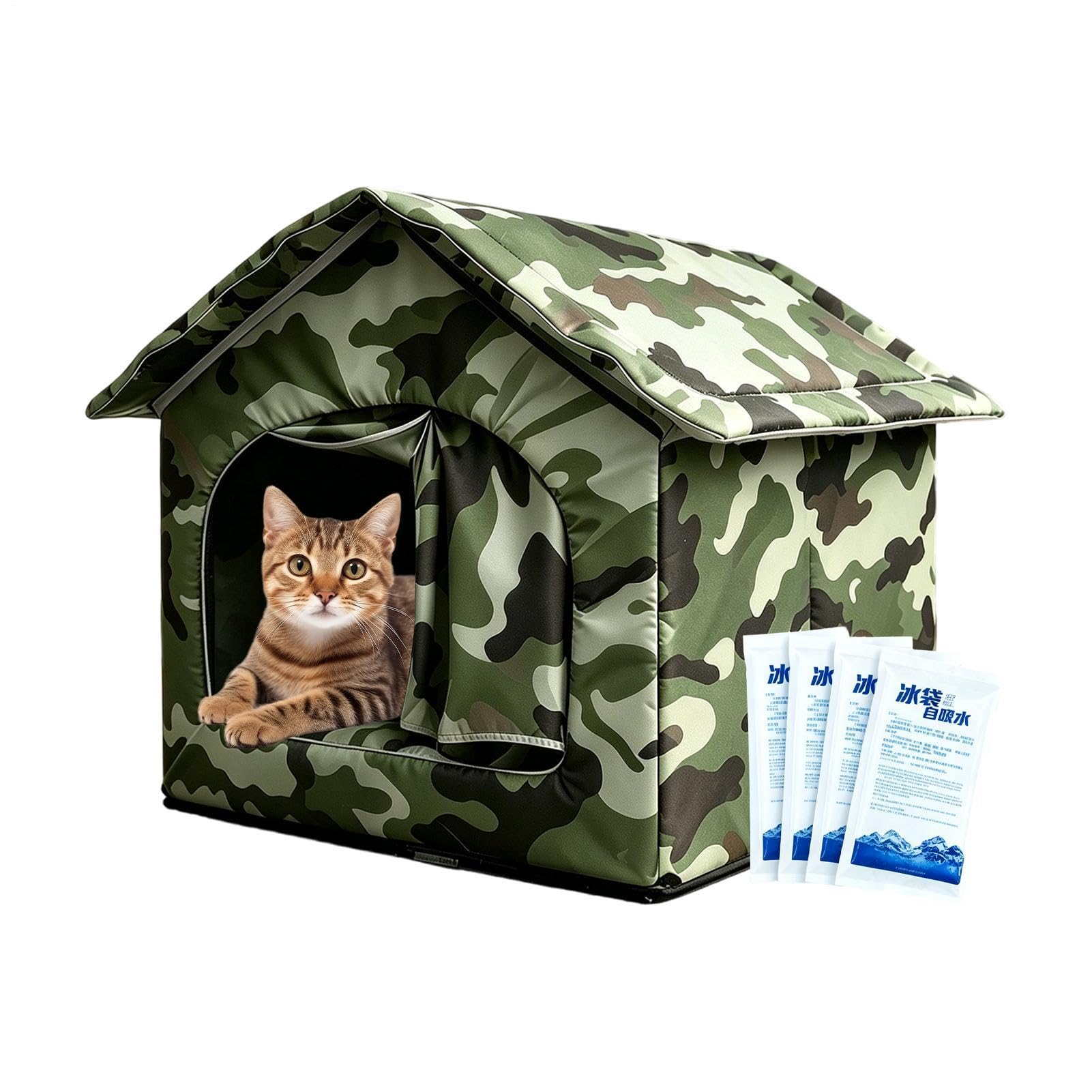 Niche d'été pour chat auto-refroidissante - Abri frais pour appartement et extérieur