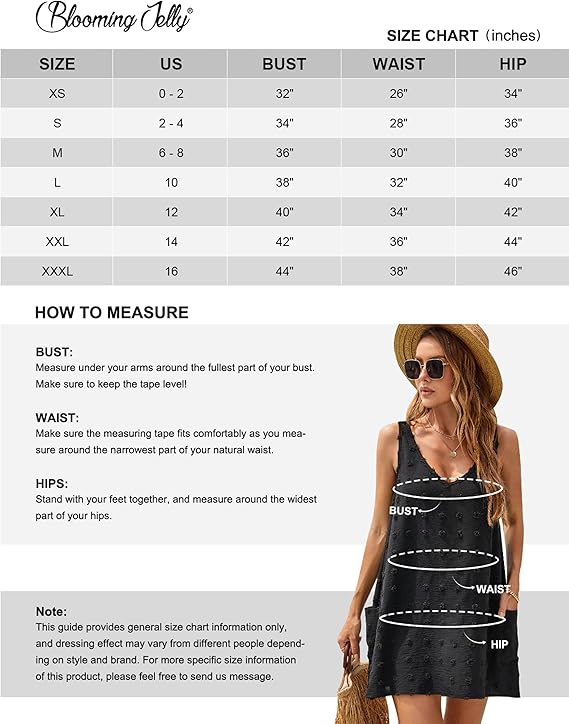 Effortless Summer Style: Polka Dot Beach Cover Up Dress with Pockets