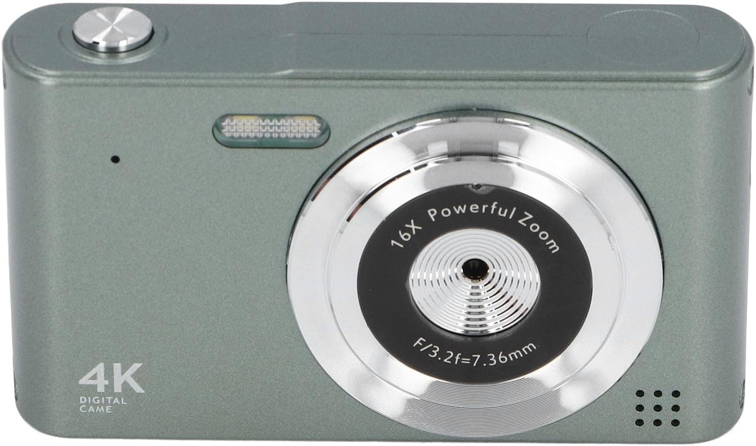 HD Vintage Digital Camera, Intelligent Prevent Shake 48MP 2.4in Digital Camera Portable for Photography (Green)