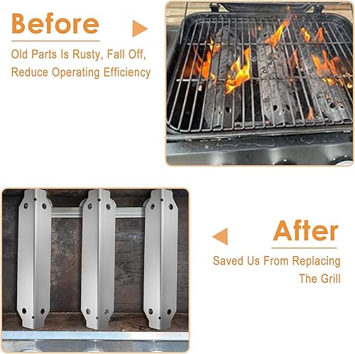 Miniatura 6 de AJinTeby Piezas de repuesto de parrilla de acero inoxidable para Dyna Glo DGC310CNP-D, DGC310BNP-D, DGC310RNP-D, placas de calor para tiendas de