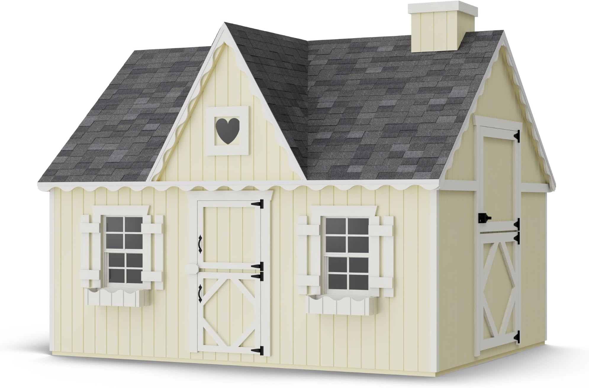 8x10 Victorian Playhouse with Floor, Outdoor Wood Do-It-Yourself Kit
