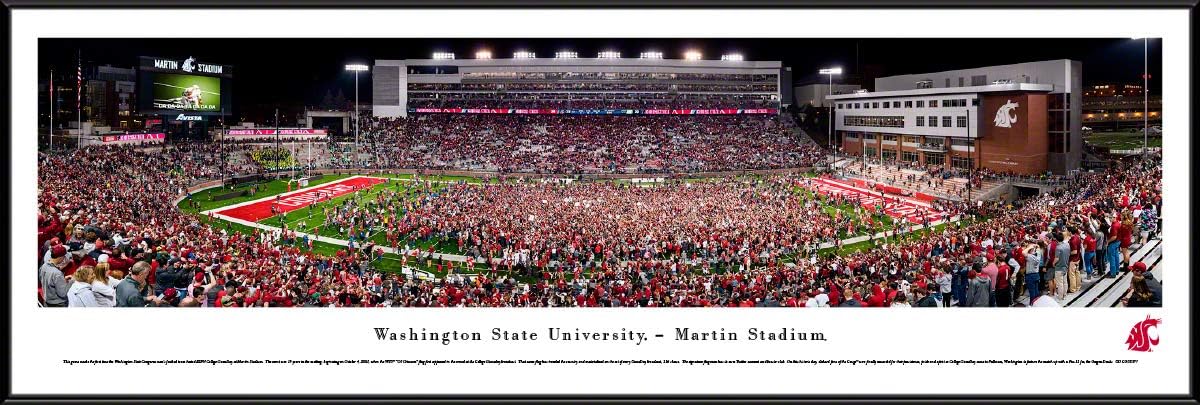 Washington State Football, Storm The Field - College Posters, Framed Pictures and Wall Decor by Blakeway Panoramas