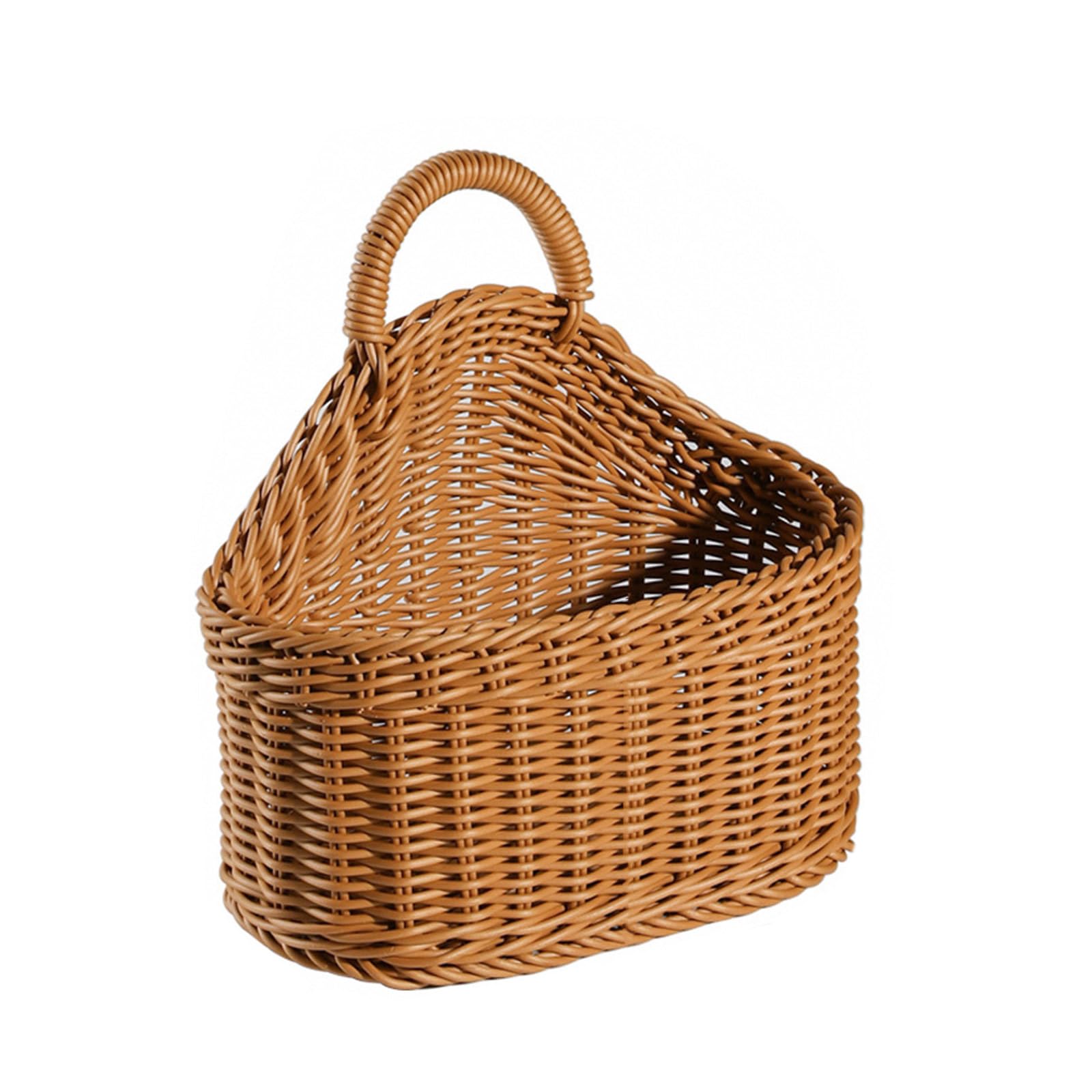 Jazuaiao Multipurpose Sturdy Woven Hanging Basket Portable Accessory for Efficient Storage Home Decoration and Setting Space Saving Hanging Bin