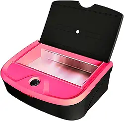 Mega Bell, Estufa esterilizadora para manicure e pedicuri, Exterilix Compact Collor, Bivolt, Base preta com detalhes pink