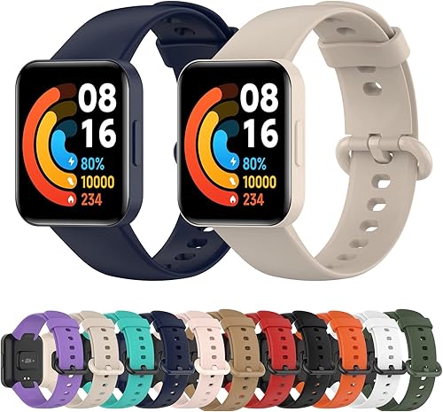 Miniatura 5 de Correa de repuesto para Xiaomi Redmi Watch 2 Lite para mujeres y hombres, Redmi Watch 2 correas de repuesto de silicona suave y ajustable,