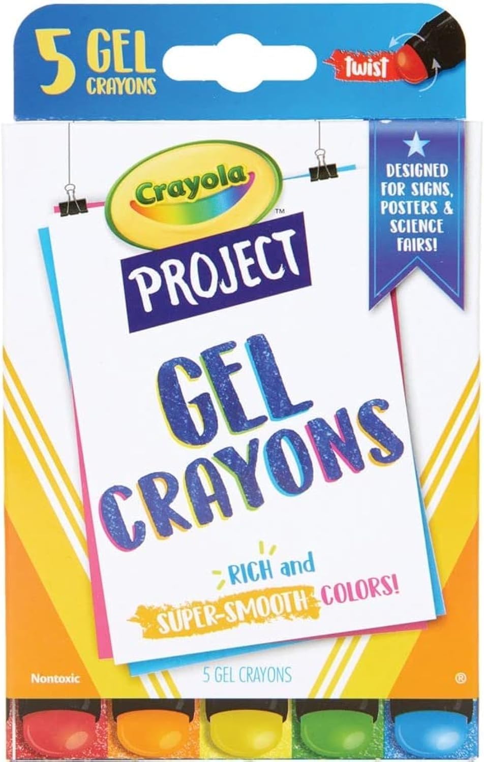 Crayola CYO52-9509 Project Gel Crayon Assorted Color - Pack of 55