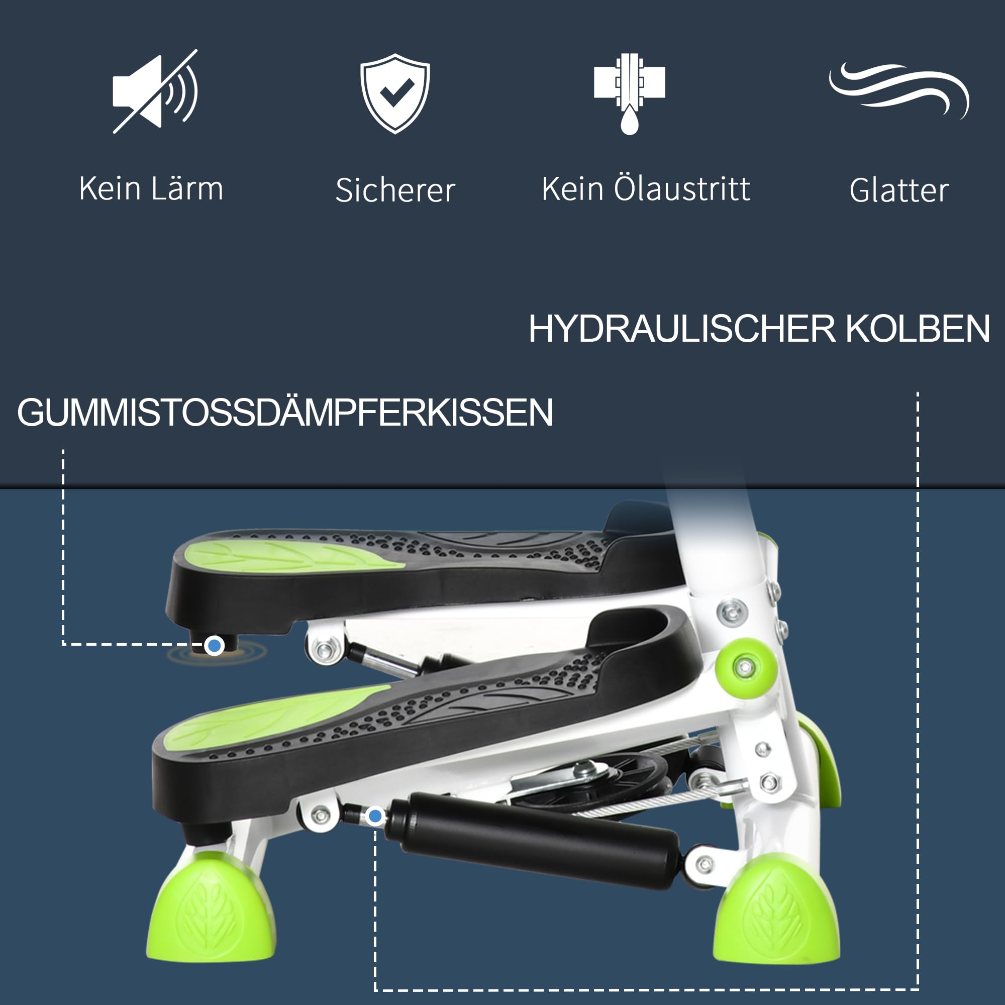 HOMCOM Stepper Met Handvat Fitness Hometrainer Voor Thuis Klein Fitnessapparaat Voor Been En Bodemtraining Met Lcd Scherm Instelbare Snelheid Metaal Abs Zwar HOMCOM Stepper Met Handvat Fitness Hometrainer Voor Thuis Klein Fitnessapparaat Voor Been En Bodemtraining Met Lcd Scherm Instelbare Snelheid Metaal Abs Zwar
