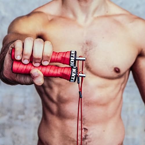 Miniatura 4 de WOD Nation Cuerda de saltar Attack Speed Cuerdas ajustables para saltar Sistema único de entrenamiento con dos cables Una gruesa y una ligera de 11