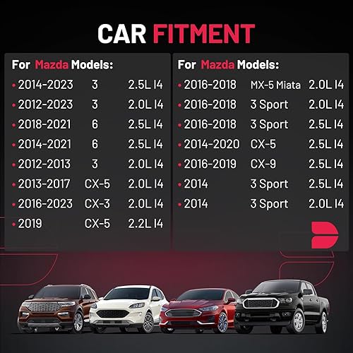 Vista 213 de BDFHYK Paquete de bobinas de encendido UF596 y bujías de iridio 93501 compatibles con Toyota Corolla 2009 2010 2011 2012 2013 Toyota Prius Matrix