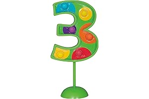 Green Flashing Number &quot;3&quot; Decoration: The Radiant Cake Topper for Memorable Celebrations