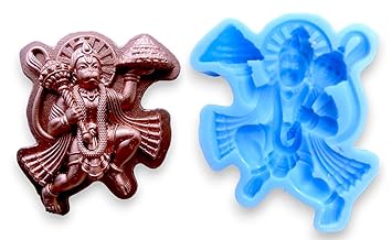 BAU_Hanuman God of Wisdom, Strength, Courage, Devotion and Self-Discipline, vanara,Maruti, Bajrangabali, and Anjaneya,companion of the god Rama,central characters Hindu epic Ramayana.fondant pattern silicone mold