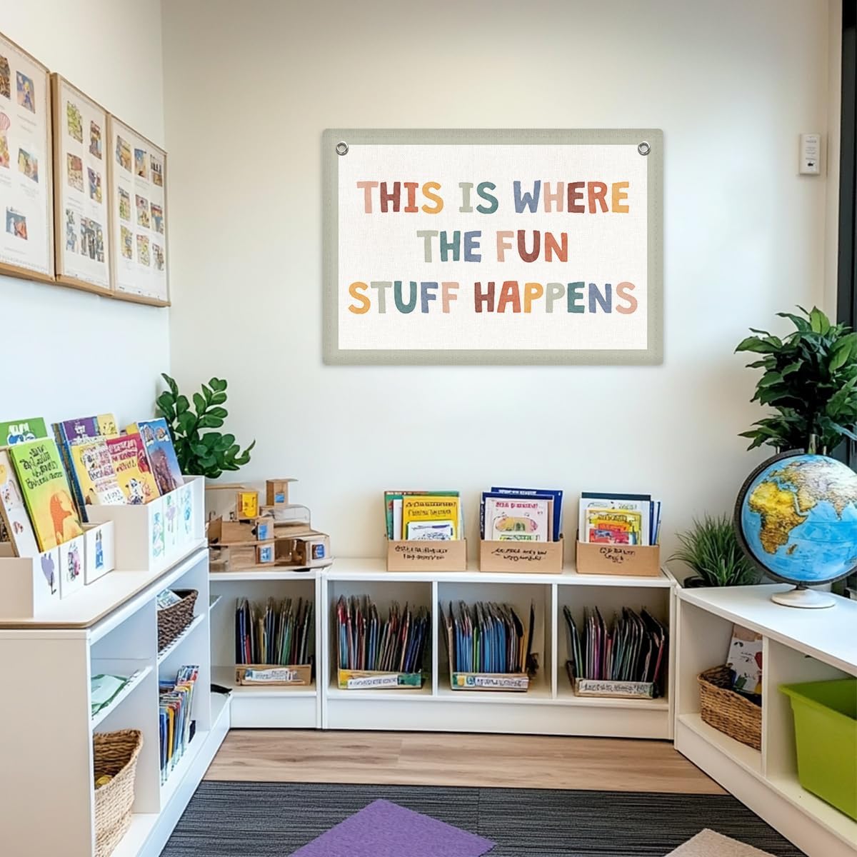 Playroom Decor, Playroom Sign Banner Wall Hanging image 3