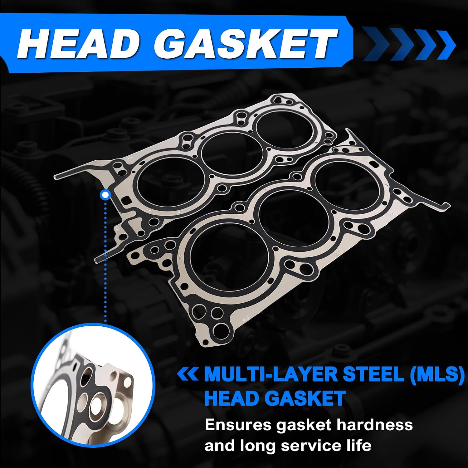 3.3 Engine Head Gasket Set with Bolts Kit Fit for 2011-2023 Kia Sorento Sedona Cadenza, for 2010-2019 Hyundai Santa Fe Azera 3.3L 3.5L 223113CGA0