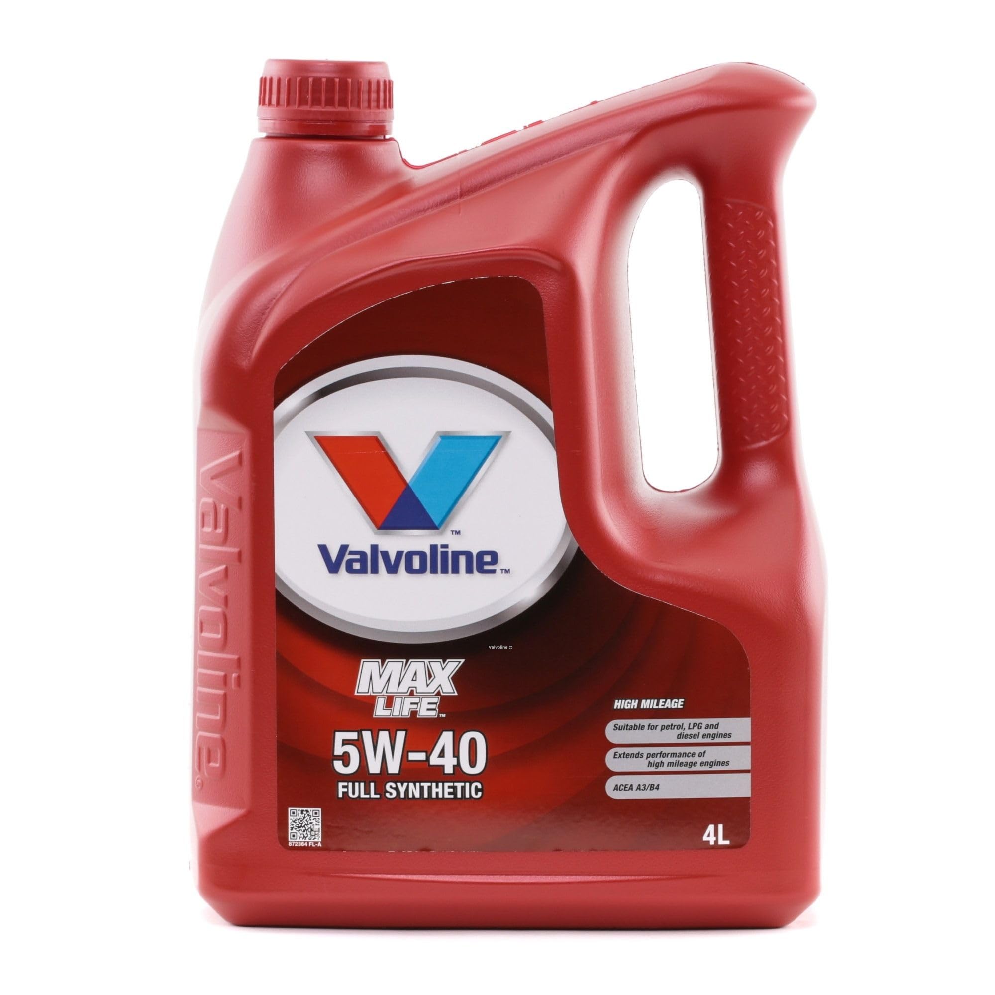 Valvoline Aceite de motor 5W-40 MaxLife Aceite sintetico ACEA A3/B3 ACEA A3/B4 API SN API CF 4L Compatible con VW Polo V Hatchback 6R1, 6C1 up! Hatchback 121, 122, BL1, BL2, BL3, 123, PEUGEOT, TOYOTA