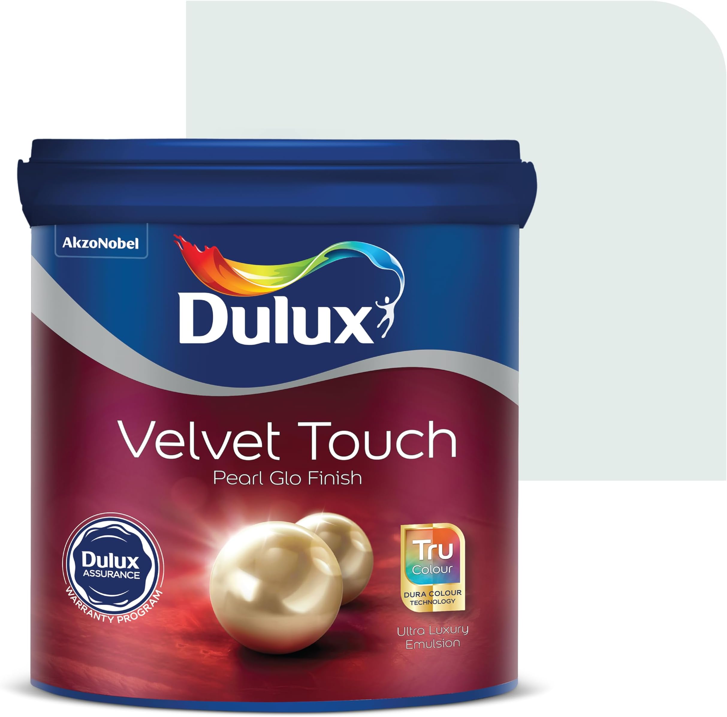 Dulux Velvet Touch Pearl GLO Interior Emulsion Paint (20L, Lofty Dream) – Luxurious soft-sheen wall paint, highly durable, washable, rich, intense colors, with 6-year warranty