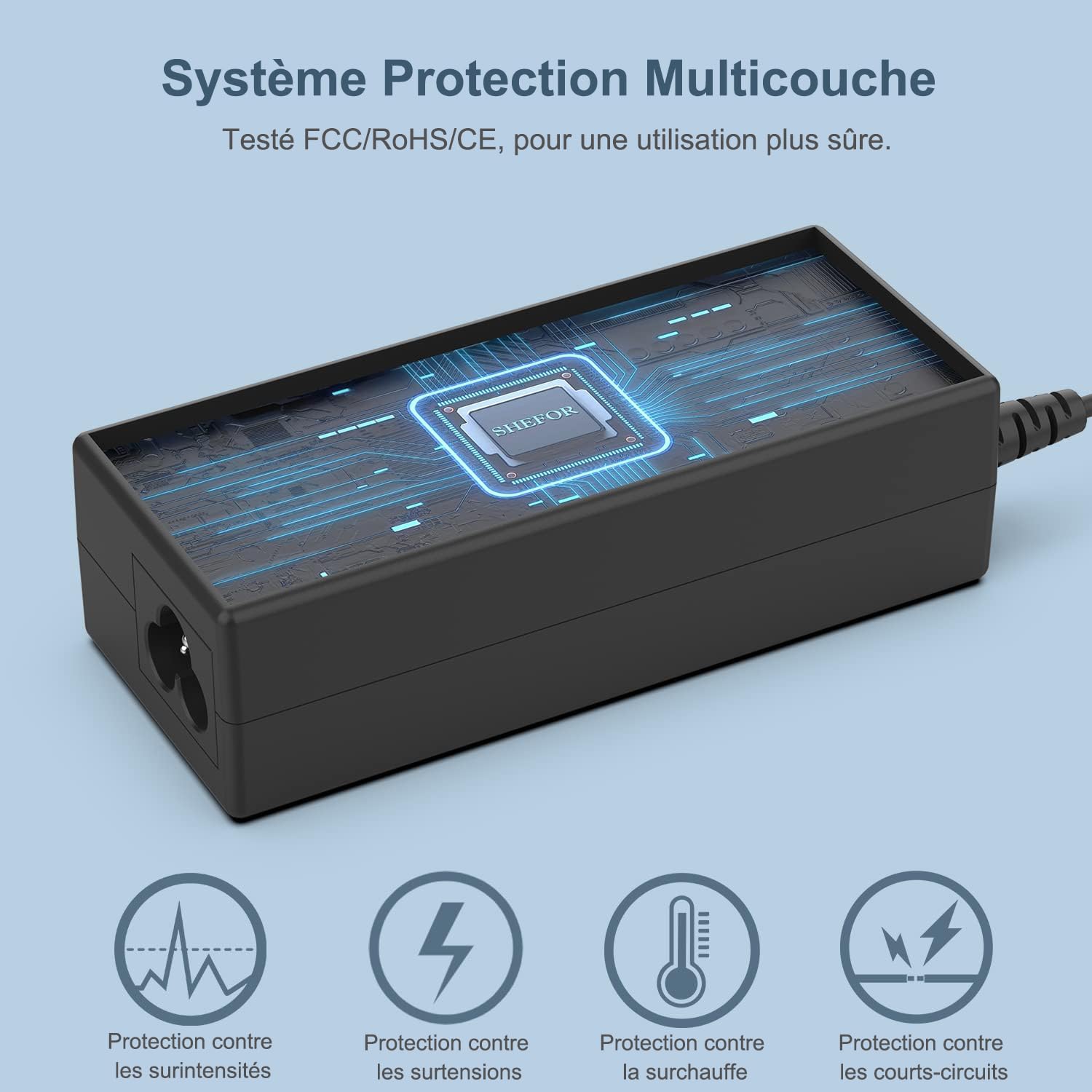 19V 3.42A 65W Chargeur Ordinateur Portable Pour Acer Aspire 3 5 E1 E3