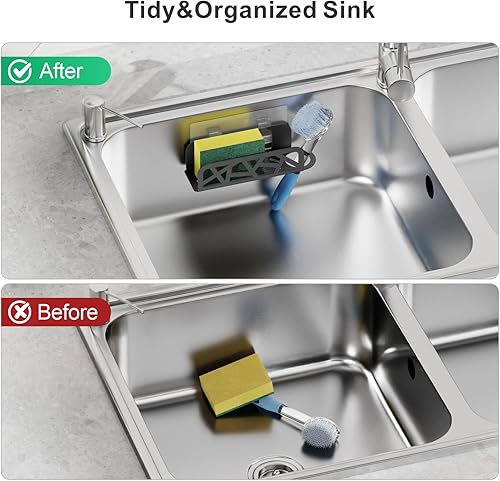 Miniatura 10 de GSlife Escurridor de platos con escurridor  Escurridor de platos resistente con boquilla giratoria escurridor de platos con soportes para tazas