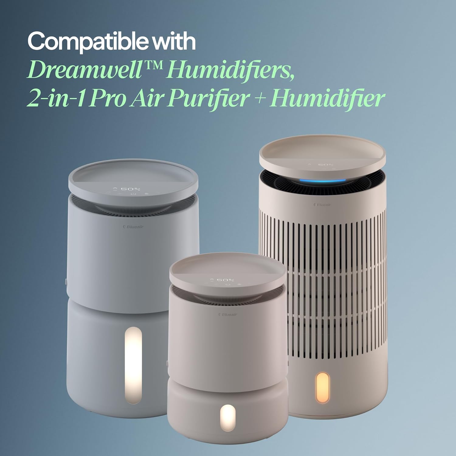 Blueair Water Refresher for Humidifiers – Replacement Water Filtration Cartridges (3 Pack) – Helps Keep Tank Water Clean, Reduces Scale Buildup, Compatible with Select Blueair Humidifiers