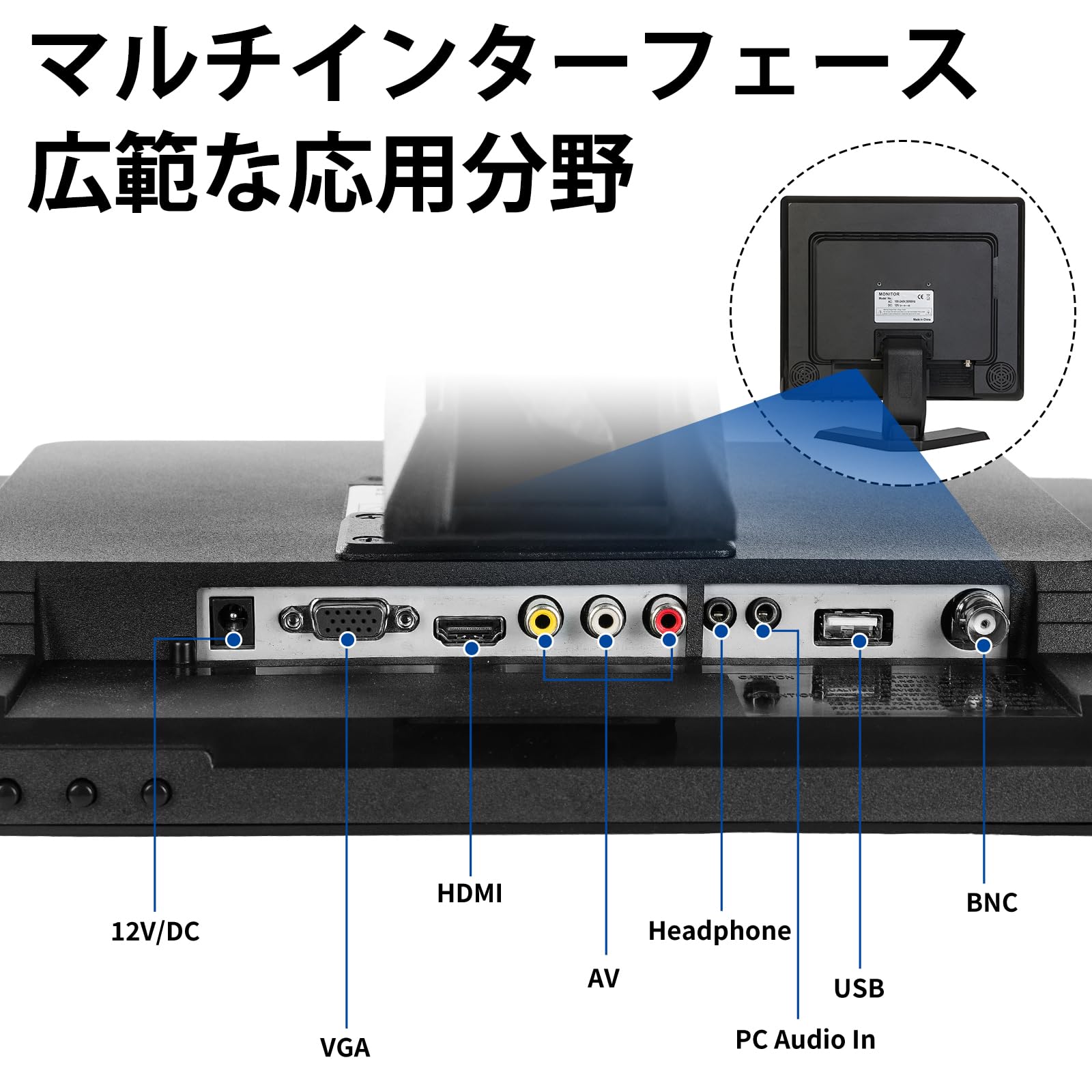 Amazon.co.jp: Upinva 19インチ 防犯CCTV専用モニター｜1280x1024 4:3