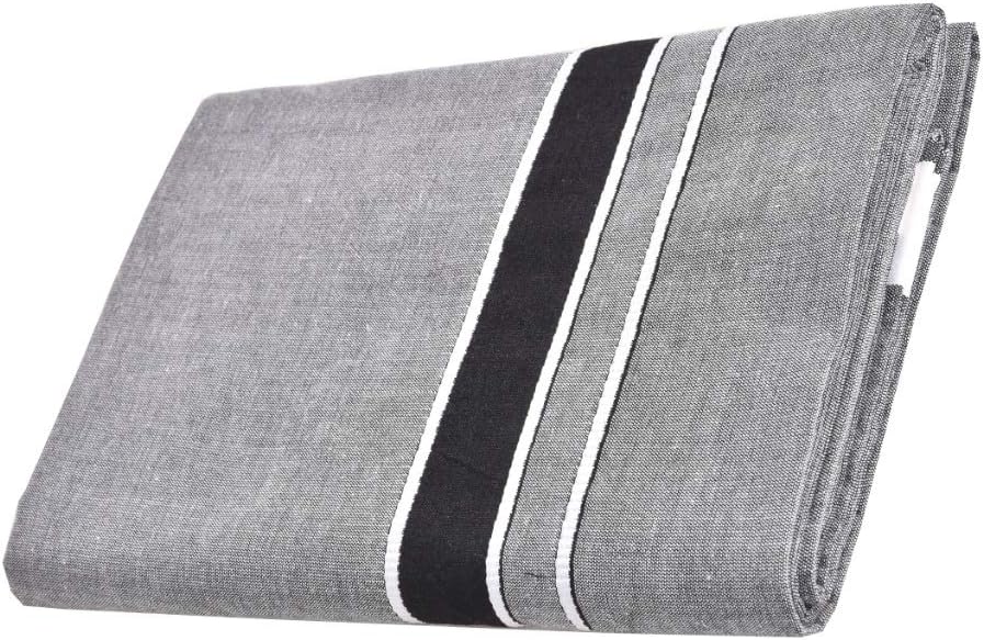 JE Men's Cotton Dhotis For Men's Temple Wear, Kavi Mundu for Men - 1 Pc (Grey)