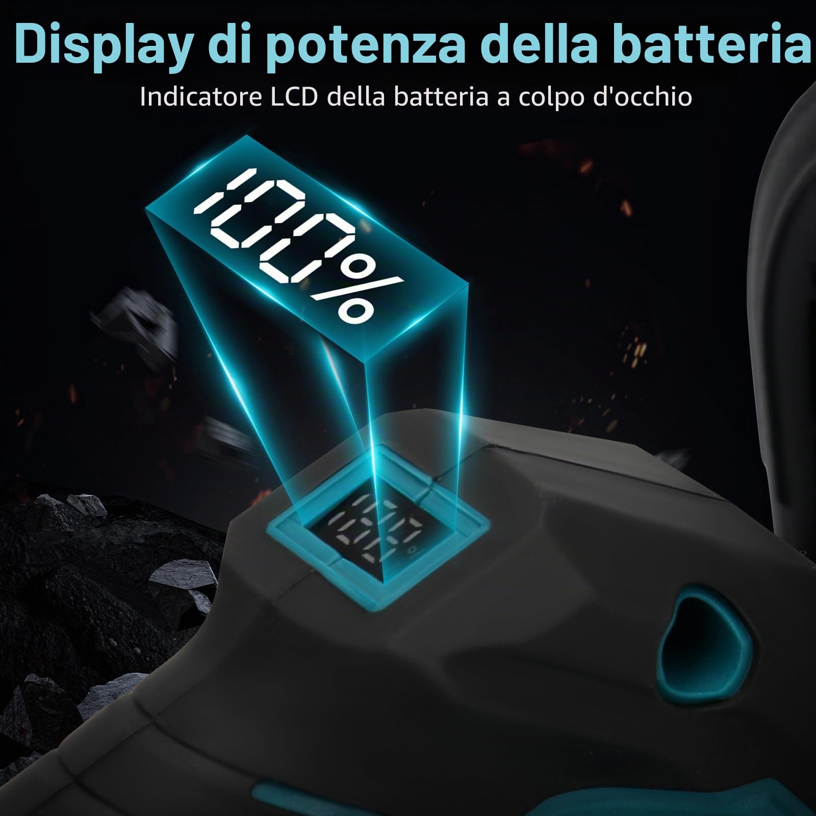 Sega a catena a batteria da 16 pollici con guida da 40 cm, sega elettrica per batteria Makita da 18 V, motore senza spazzole da 1600 W, tensione della catena senza attrezzi e oliazione automatica