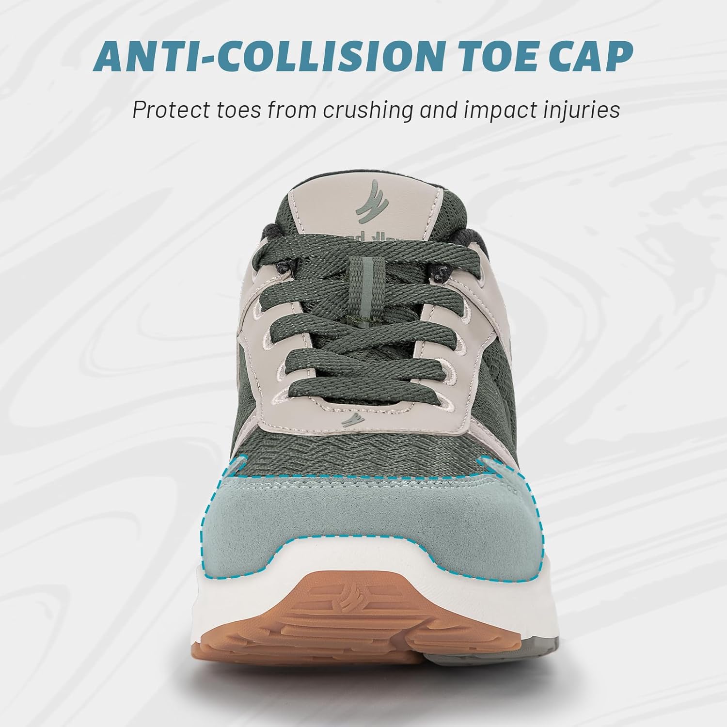 Walking Shoes for Men with Arch Support - Orthopedic Comfortable Sneakers for Plantar Fasciitis - Breathable Non Slip Shoes for Flat Feet & Pain Relief - Image 4