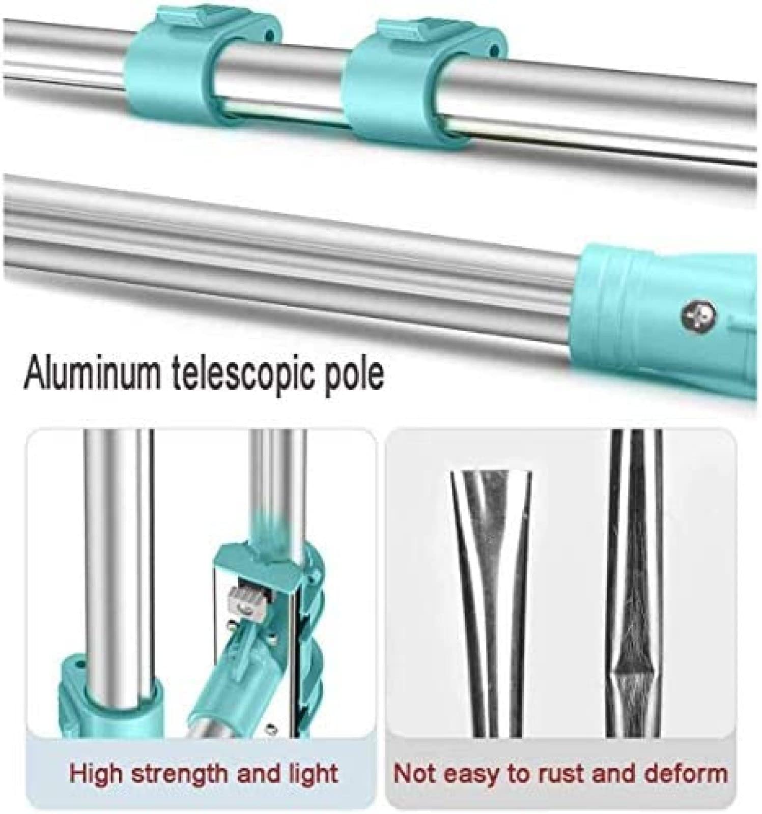 Kit de Limpiador de Ventanas en Forma de U, escurridor de Vidrio, Herramienta de Limpieza, Equipo de Lavado para Ventanas Altas, Vidrio, Interior y Exterior, 2 en 1
