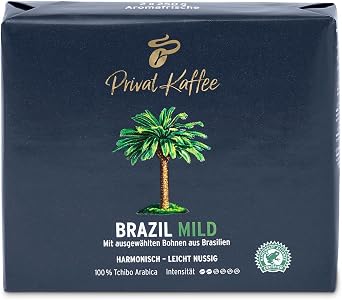 Tchibo Privat Kaffee Brazil Mild Ground Filter Coffee 2x250 g